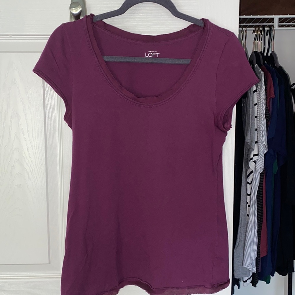 LOFT Purple Blouse